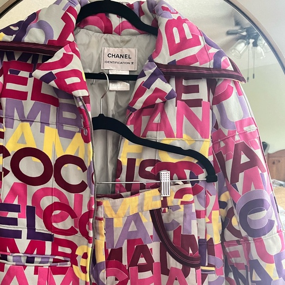 CHANEL Multicolor Matching Coat & Pants Set - Picture 5 of 13